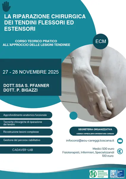 LA RIPARAZIONE CHIRURGICA DEI TENDINI FLESSORI ED ESTENSORI