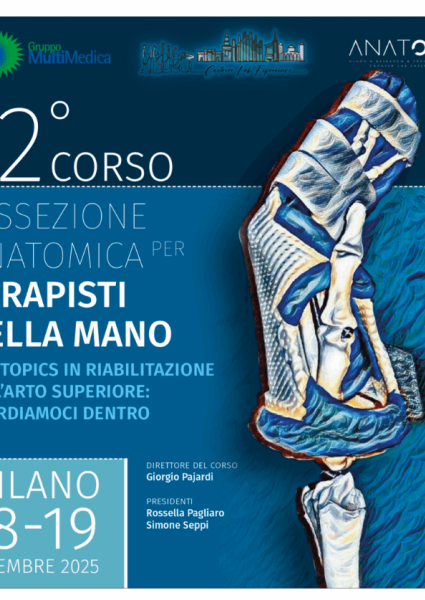 12° corso dissezione per terapisti della mano