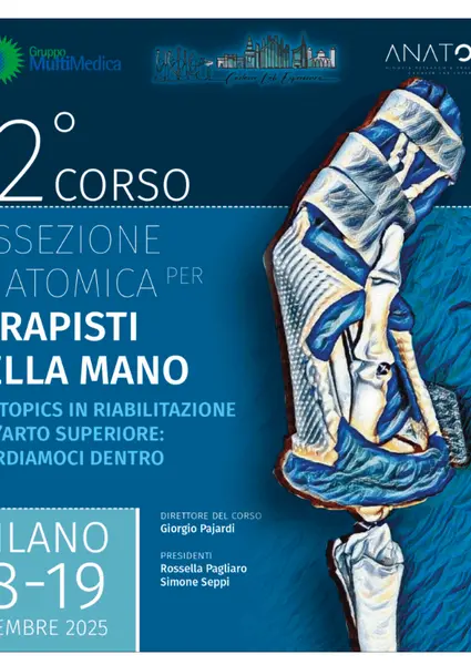12° corso dissezione per terapisti della mano
