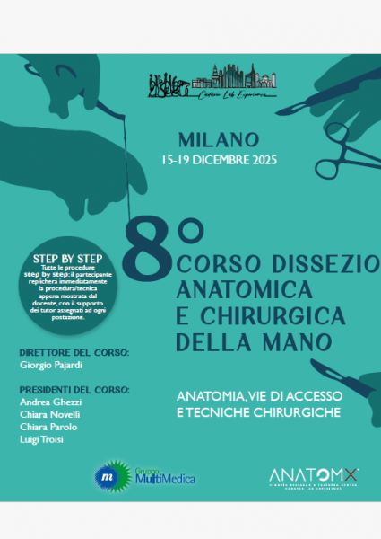 8° CORSO DI SSEZIONE ANATOMICA E CHIRURGICA DE L LA MANO