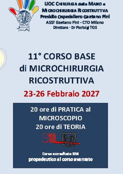 11° Corso Base di Microchirurgia Ricostruttiva