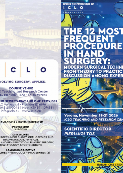 THE 12 MOST FREQUENT PROCEDURES IN HAND SURGERY: MODERN SURGICAL TECHNIQUES FROM THEORY TO PRACTICE - DISCUSSION AMONG EXPERTS”