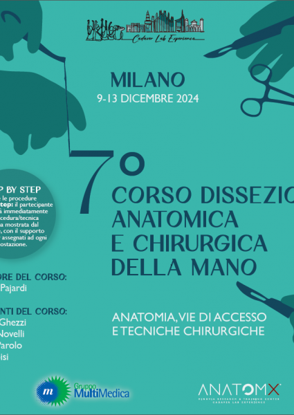 7°corso dissezione anatomica e chirurgica della mano