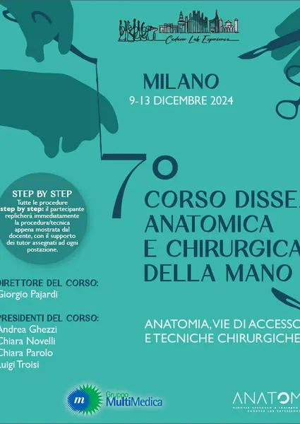 7°corso dissezione anatomica e chirurgica della mano