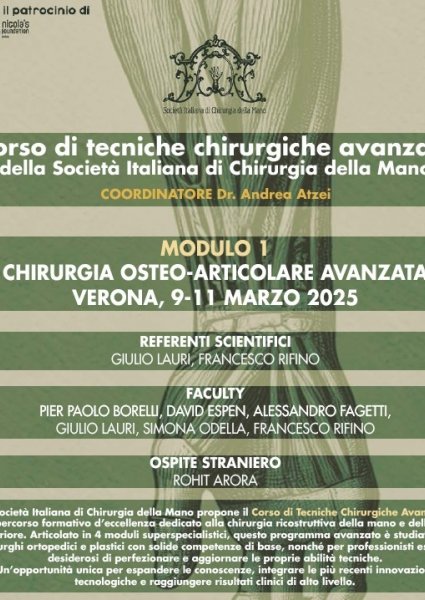 Modulo di chirurgia osteoarticolare avanzata
