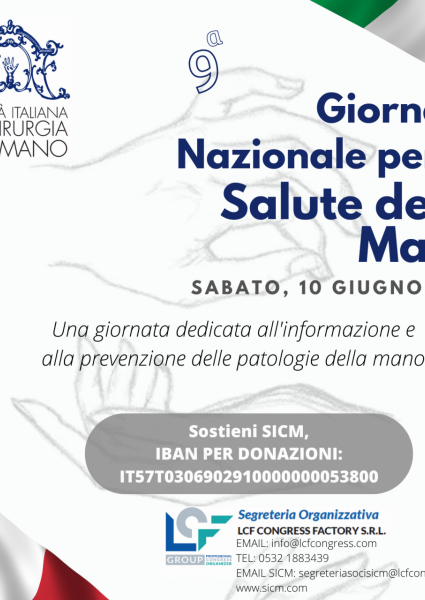 9^ Giornata Nazionale per la Salute della Mano SICM