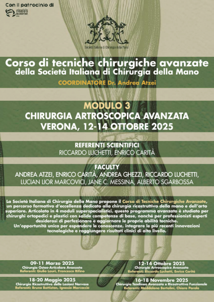 Modulo di chirurgia artroscopica avanzata