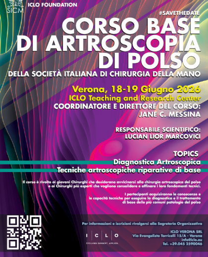 Corso Base di Artroscopia di Polso  - SICM