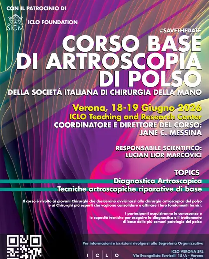 Corso Base di Artroscopia di Polso  - SICM