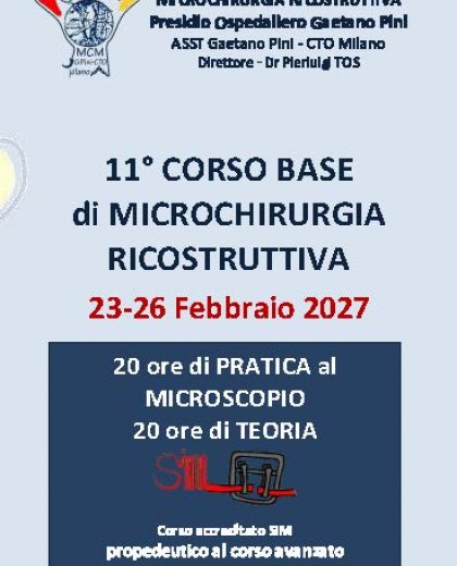 11° Corso Base di Microchirurgia Ricostruttiva