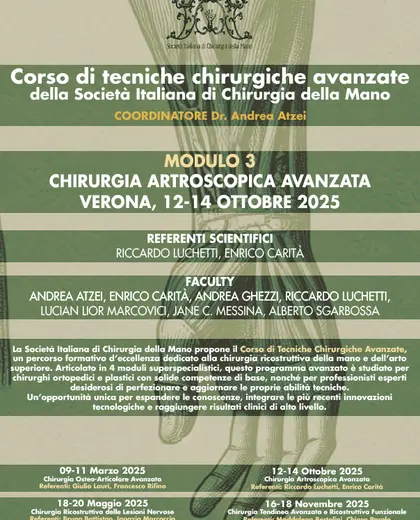 Modulo di chirurgia artroscopica avanzata